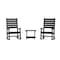Flash Furniture Manchester 3-Pc Set w/2 Contemporary All-Weather HDPE Rocking Chairs and End Table, Black LE-HMP-2002-2-T1620H-BK-GG - alternate 1